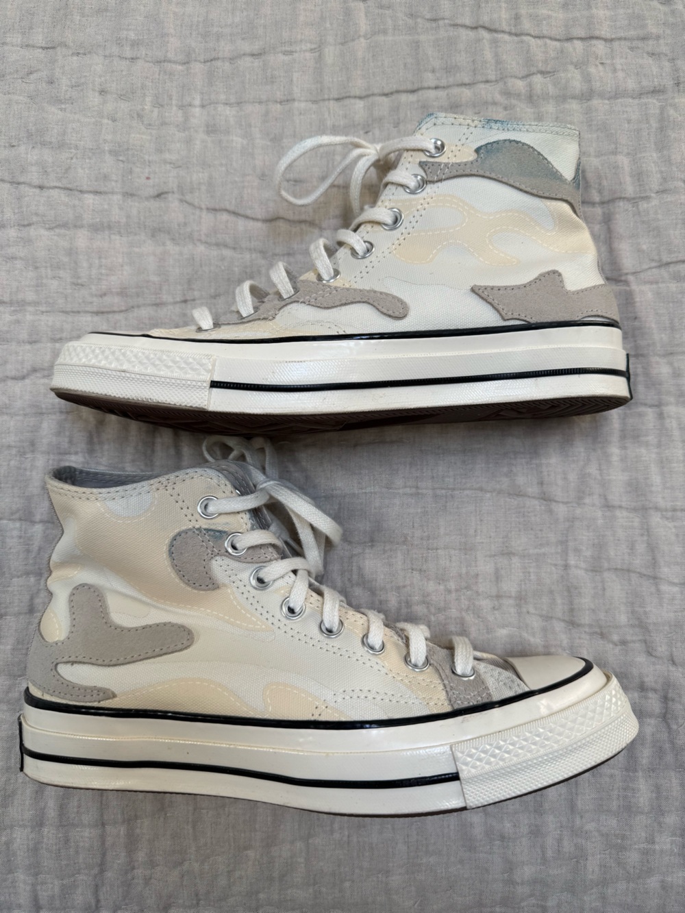 2021 Converse Chuck 70 High 'Egret Camo' US Men’s Sz 7 Excellent Pre Owned Cond.